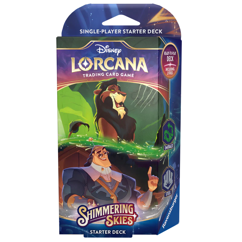 Disney: Lorcana: Shimmering Skies Starter Deck - Emerald & Steel