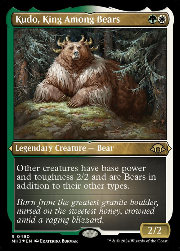 Kudo, King Among Bears - XMH3 V.3 (Etched) Foil