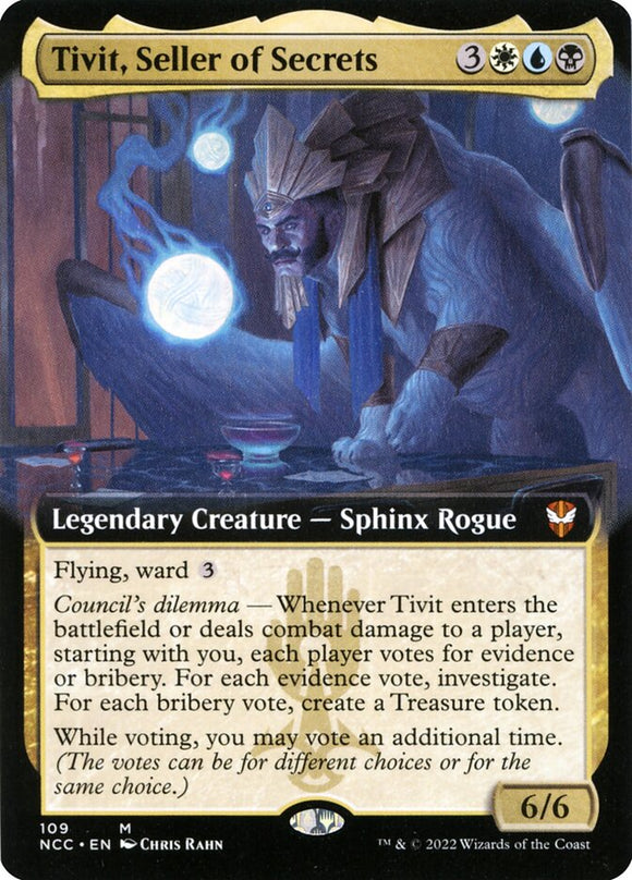 Tivit, Seller of Secrets - XNCC (Extended Art) Foil