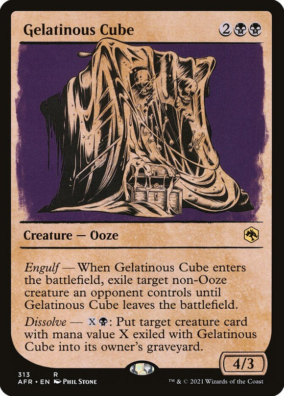 Gelatinous Cube - XAFR (Showcase Frame) Foil