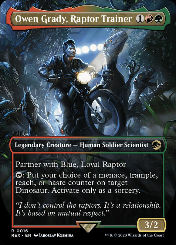 Owen Grady, Raptor Trainer - REX (Extended Art)