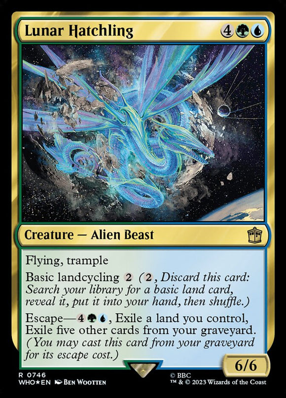 Lunar Hatchling - XWHO (Extended Art) Surge Foil