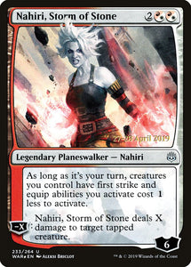 Nahiri, Storm of Stone - XWAR (Prerelease) Foil