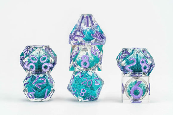 Fan Roll: Individual d20 Elixir Liquid Core Dice - Disco Vibes