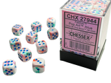 Chessex: Festive 12mm d6 Dice Block - Pop Art w/blue