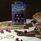 Q-Workshop: Call of Cthulhu: 7th Edition Dice Set - Black &  Magenta (7)