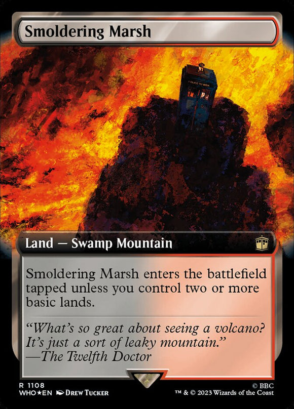 Smoldering Marsh - XWHO V.3 (Extended Art) (Surge) Foil