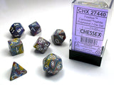 Chessex: Poly 7 Set - Festive Carousel w/White