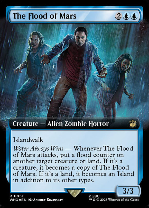 The Flood of Mars - XWHO V.3 (Extended Art) Surge Foil