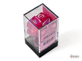 Chessex: Borealis Polyhedral 7-Dice Set - Luminary Polyhedral Pink/silver