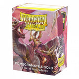 Dragon Shield: 100 Standard Size Dual Matte – Pomegranate & Gold