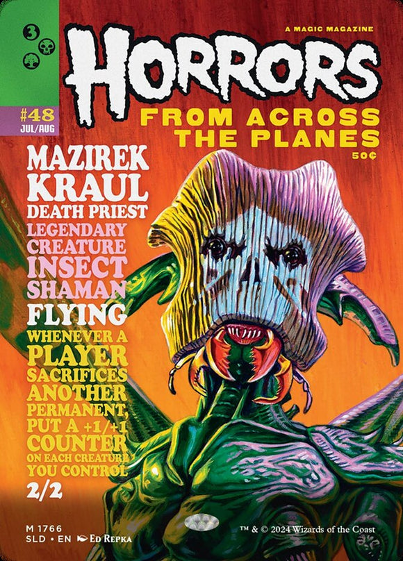 Mazirek Kraul Death Priest - SLDCTSS (Full Art)  (Secret Lair - Monstrous Magazine)