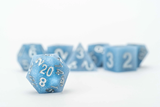 Fan Roll: Sharp Edge Silicone Rubber Dice Set - Glacial Debris