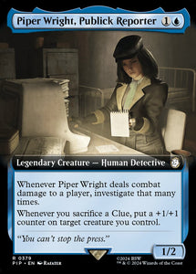 Piper Wright, Publick Reporter - XPIP V.1 (Extended Art) Foil