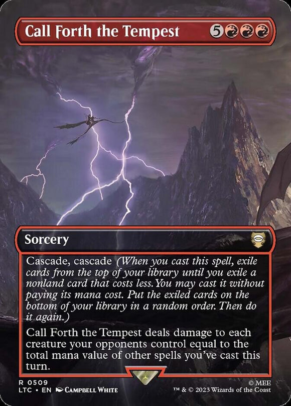 Call Forth the Tempest - LTRH  V.1 (Extended Art) Foil