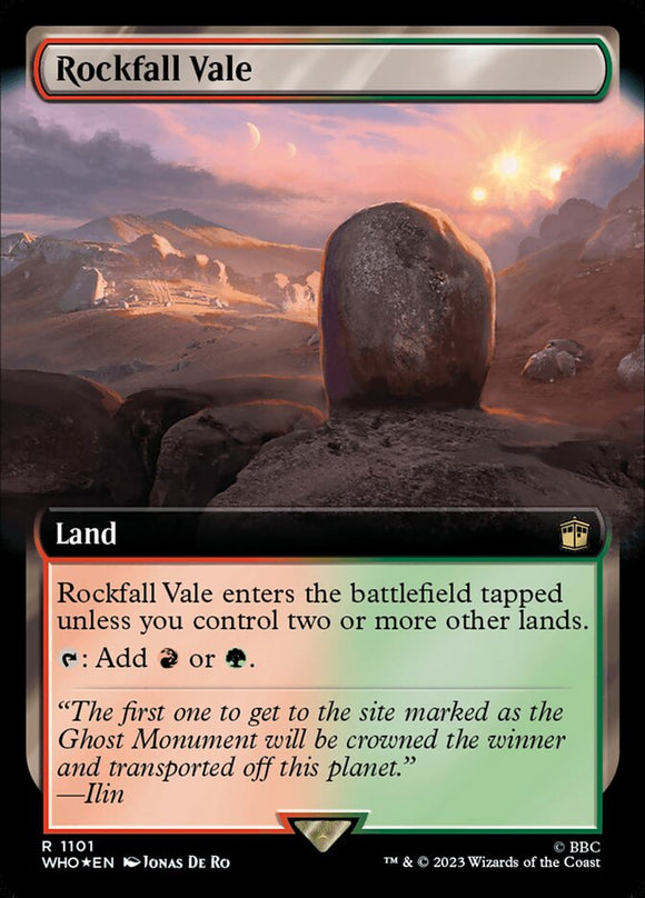 Rockfall Vale - XWHO V.3 (Extended Art) Surge Foil