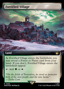 Fortified Village - XWHO V.3 (Extended Art) (Surge) Foil