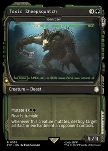 Gemrazer (Toxic Sheepsquatch) - XPIP V.1 (Showcase Frame) Foil