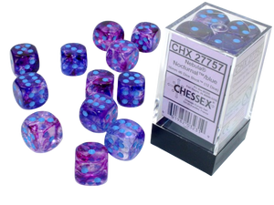 Chessex: Nebula 16mm d6 Dice Block - Luminary Nocturnal Blue