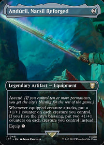 Andúril, Narsil Reforged - LTRH V.1 (Extended Art) Foil