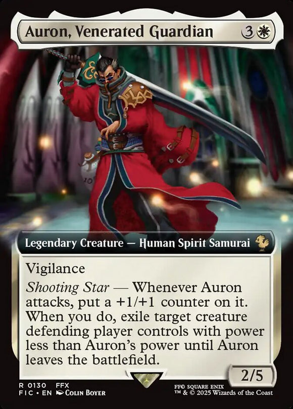 Auron, Venerated Guardian - XFIC (Extended Art) Foil