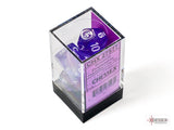 Chessex: Borealis Polyhedral 7-Die Set - Luminary Purple/white