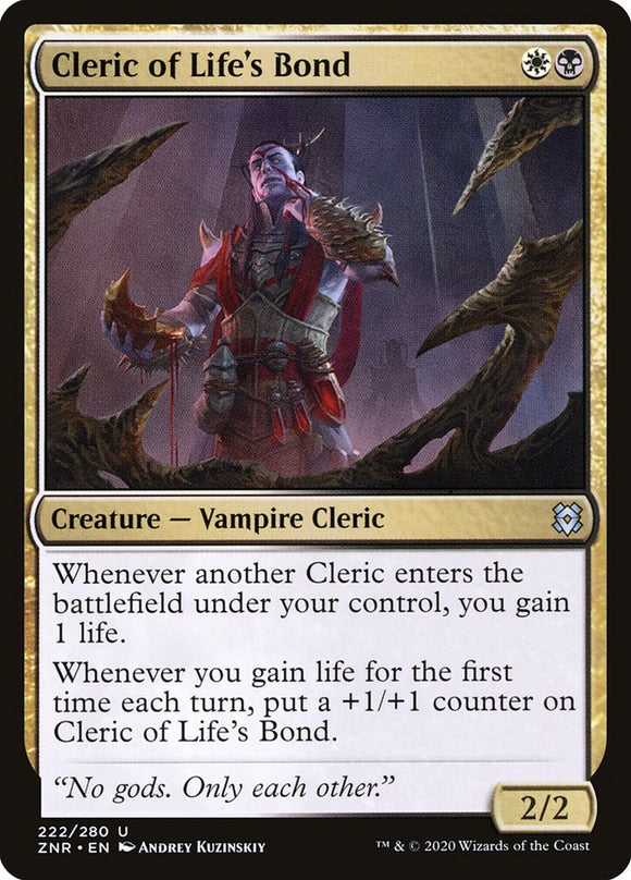 Cleric of Life's Bond - ZNR Foil