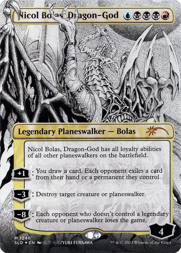 Nicol Bolas, Dragon-God - SLDWPNM (Extended Art) Foil