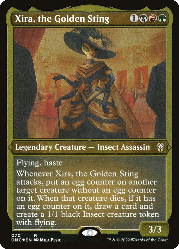 Xira, the Golden Sting - XDMC Etched Foil