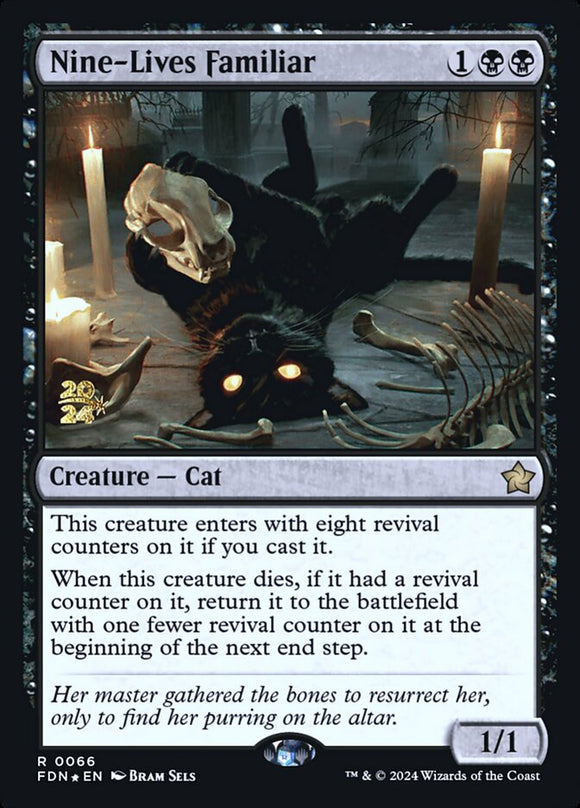 Nine-Lives Familiar - PFDN (Prerelease) Foil