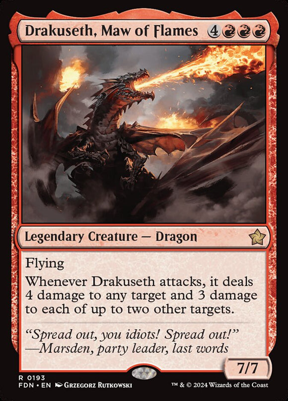 Drakuseth, Maw of Flames - FDN