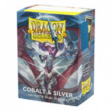 Dragon Shield: 100 Standard Size Dual Matte – Cobalt & Silver