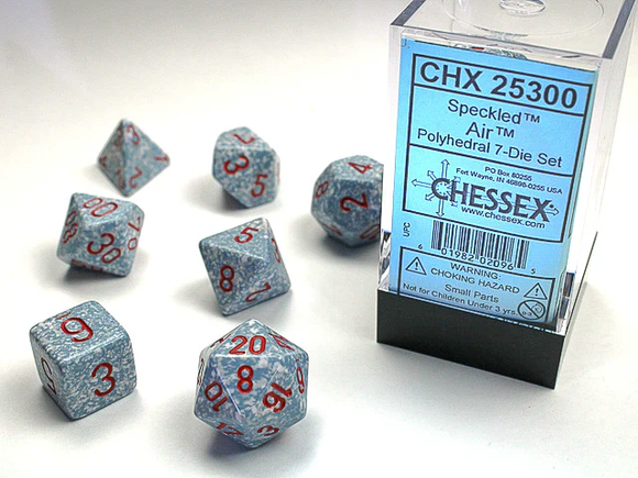 Chessex: Speckled Poly 7 Set - Air