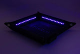 FanRoll: Blacklight Dice Tray with d20 - Black