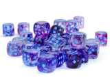 Chessex: Nebula 12mm d6 Dice Block - Luminary Nocturnal Blue