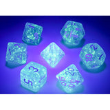 Chessex: Borealis Polyhedral 7-Die Set - Sky Blue/White