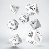 Bright Llama: Dice Set - White & Black