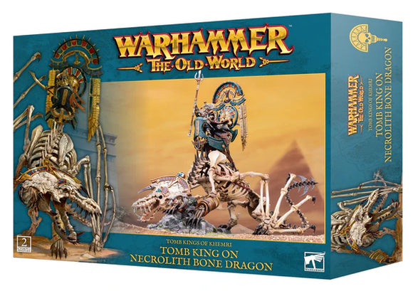 Warhammer: The Old World: Tomb Kings Of Khemri - Tomb King On Necrolith Bone Dragon