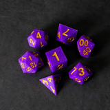 Fan Roll: Sharp Edge Silicone Rubber Dice Set - Regal Ricochet