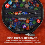 Enhance: D&D Dice Tray and Dice Case Dragon - Black