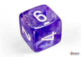 Chessex: Borealis Polyhedral 7-Die Set - Luminary Purple/white