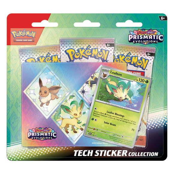 Pokémon: Scarlet & Violet 8.5 – Prismatic Evolution - Tech Sticker Collection - Leafeon (Preorder)