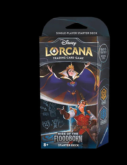 Disney Lorcana: Rise Of The Floodborn Starter Deck - Sapphire and Amber