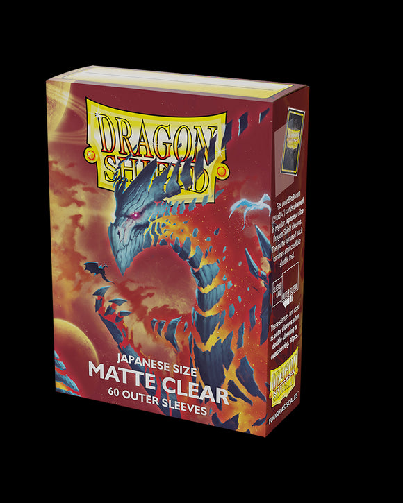 Dragon Shield: 60 Japanese Size Matte Outer Sleeves - Clear