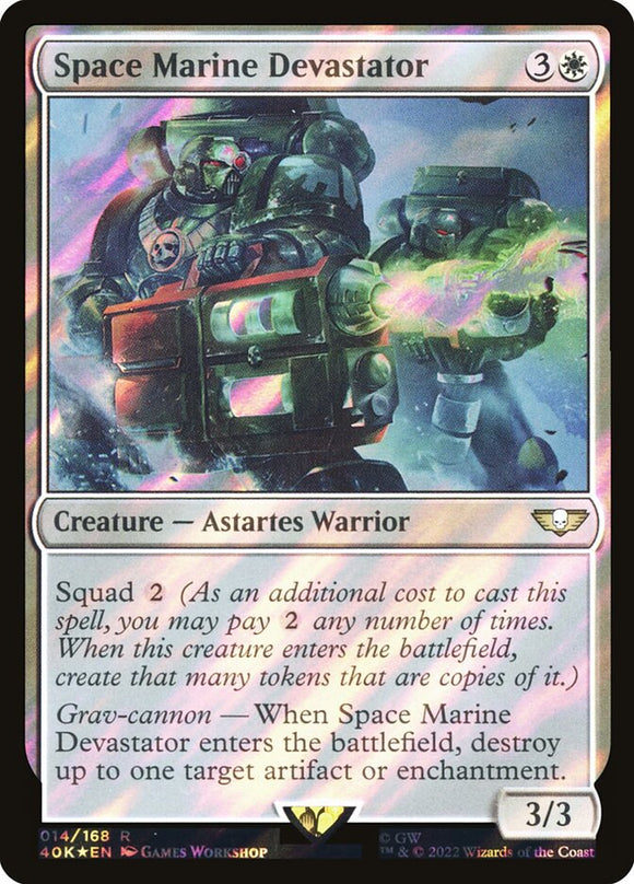 Space Marine Devastator - 40K (Surge) Foil