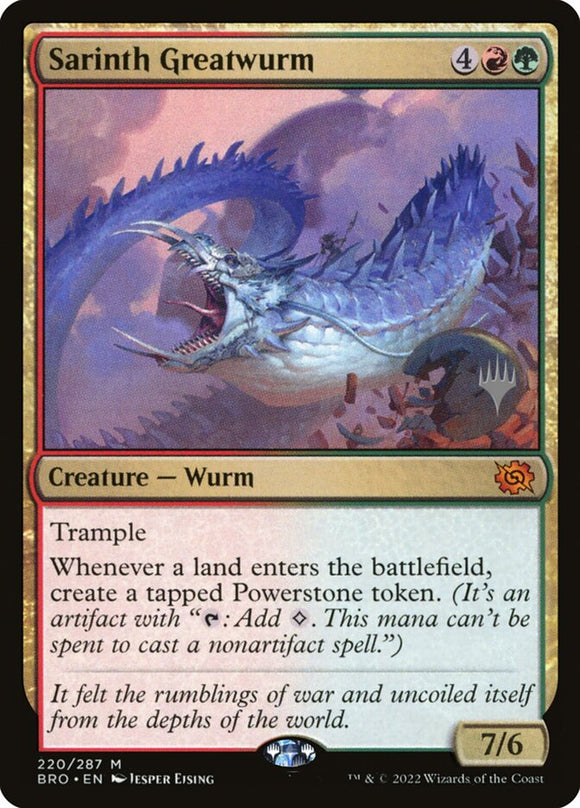 Sarinth Greatwurm - PBRO Foil