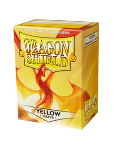 Dragon Shield: 100 Standard Size Matte - Yellow
