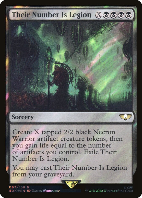 Their Number Is Legion - 40K Foil