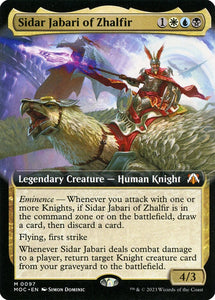 Sidar Jabari of Zhalfir - XMOC V.1 (Extended Art) Foil