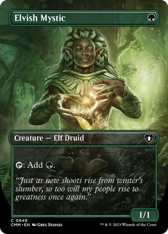 Elvish Mystic - XCMM (Extended Art) Foil